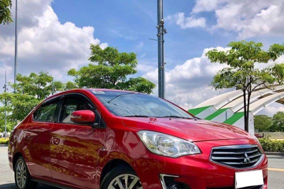 Red Mitsubishi Mirage 2015 for sale in Automatic