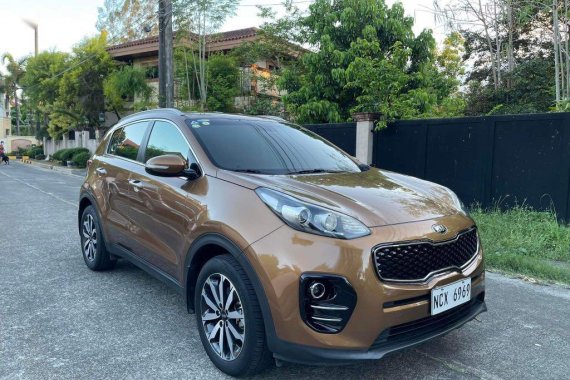 Brown Kia Sportage 2016 for sale in Quezon City