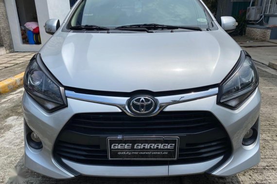 Silver Toyota Wigo 2017 for sale in Automatic