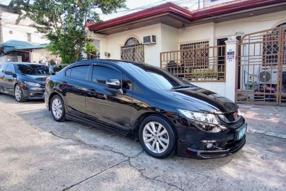 Black Honda Civic 2013 for sale in Quezon City