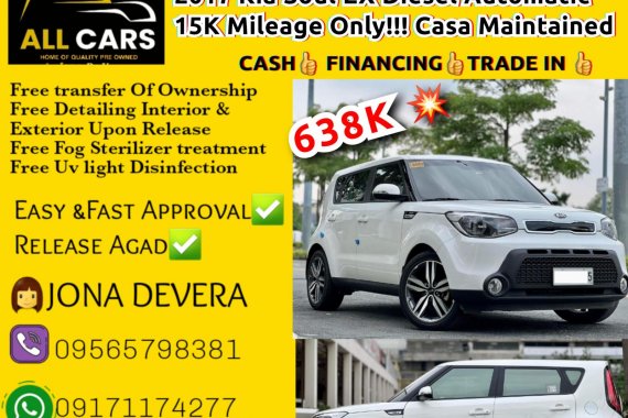 2017 Kia Soul EX Diesel A AT 15KmsOnly!!! Casa Maintained 📞👩Ms. Jona (09565798381-viber)