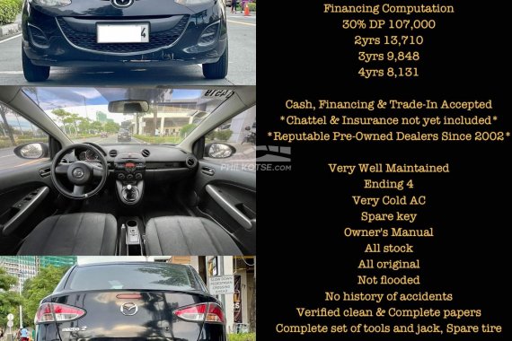 For Sale Black 2015 Mazda 2 Sedan Manual Gas call now 09171935289
