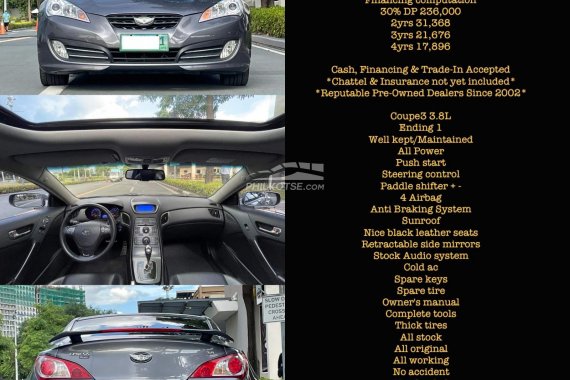 FOR SALE!2011 Hyundai Genesis Coupe Automatic Gas call now 09171935289