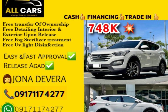 2014 Hyundai Santa Fe 2.2L CRDi AT 748K ❗ 📞👩MS. JONA (09565798381-VIBER)