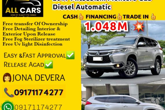 2017 Mitsubishi Montero GLS Diesel AT

Php 1,048,000 only! 📞👩Ms. JONA (09565798381-viber)