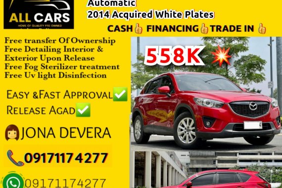 2013 Mazda Cx5 2.0 Skyactiv Pro Gas AT 
2014 Acquired White Plates

📞👩MS. JONA (09565798381)-viber