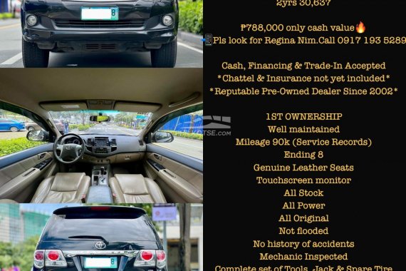 2013 Toyota Fortuner 4x2 AT Diesel for sale by Verified seller