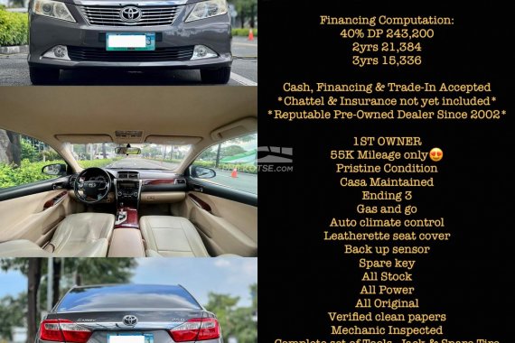 For Sale!2012 Toyota Camry 2.5G Automatic Gas