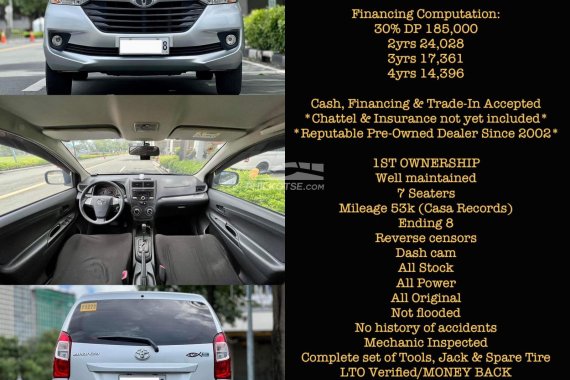 For Sale!2017 Toyota Avanza 1.3E Automatic call for more details 09171935289