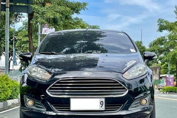 Black 2015 Ford Fiesta Sedan  AT GAS second hand for sale