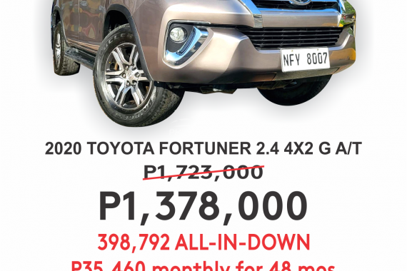 2020 TOYOTA FORTUNER G A/T