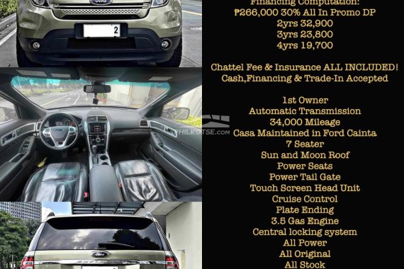 Top of the line sporty SUV at affordable price!!! 2014 Ford Explorer 4WD