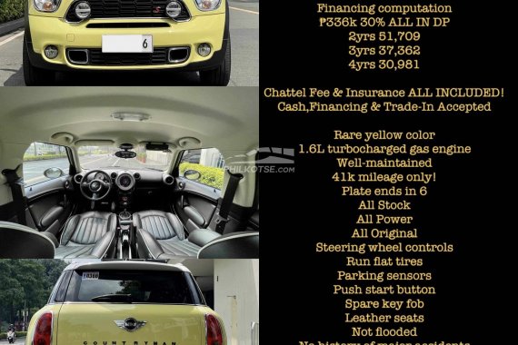 For Sale!!! Still negotiable 2012 Mini Cooper S Countryman 1.6 Automatic Gas