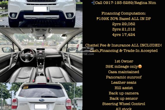 Rare Low Mileage! 2014 Subaru Forester 2.0iP AWD Automatic Gas 