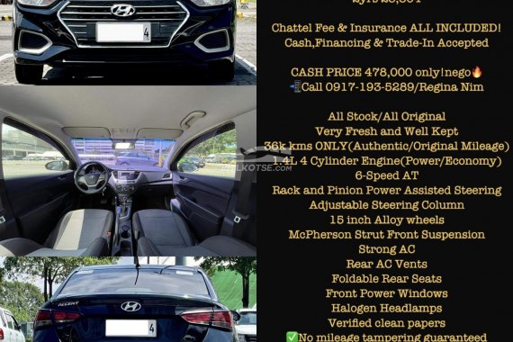 Only 36k mileage!!!2019 Hyundai Accent GL Automatic Gas