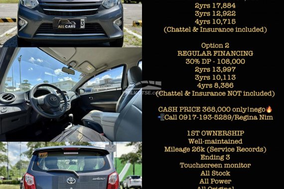 LOW DP!!! LOW MONTHLY!! 2016 Toyota Wigo 1.0G Automatic Gas