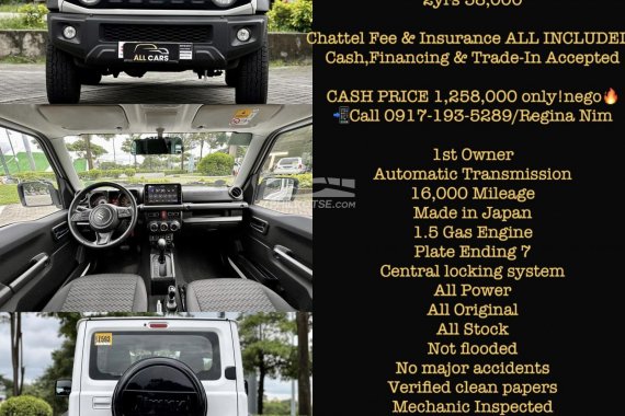 2021 Suzuki Jimny GLX 4x4 Automatic Gas for sale!