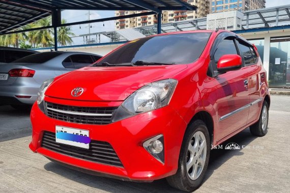 Red 2017 Toyota Wigo Hatchback second hand for sale