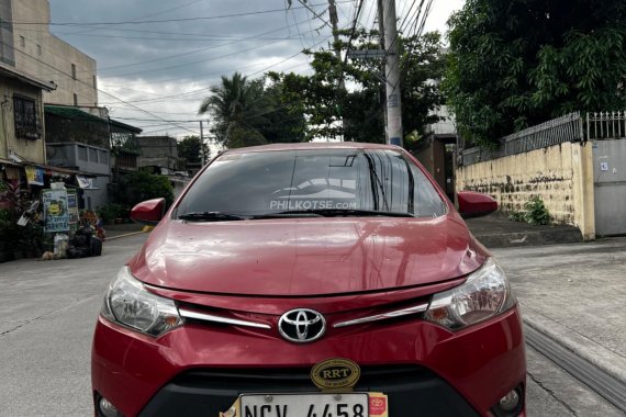 Toyota Vios E 2018 A/T Red Free Transfer of ownership