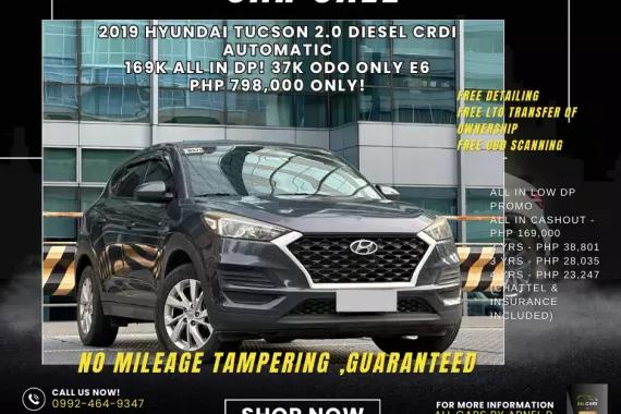 2019 Hyundai Tucson 2.0 Diesel CRDi Automatic 169k ALL IN DP!  Php 798,000 Only! ARNEL 09924649347 