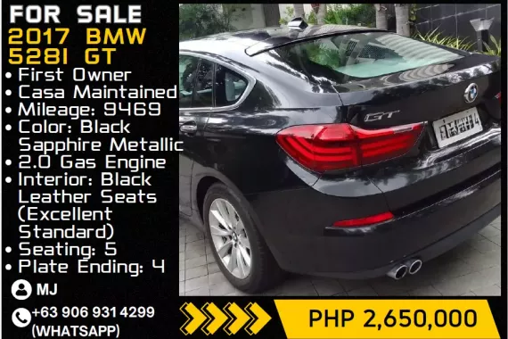 FOR SALE 2017 BMW 528i GT