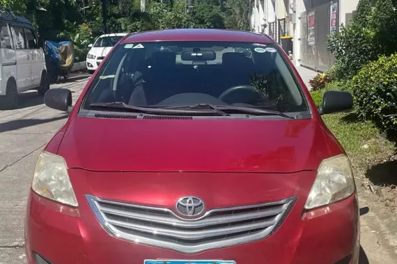 Red 2010 Toyota Vios  1.3 Base MT Manual for sale