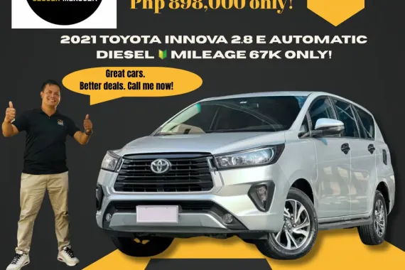 2021 Toyota Innova 2.8 E AT  Diesel 🔰 CALL NOW!! ☎️ 09279850198 / JESSEN” Kakotse “MENDOZA 🚘🚙
