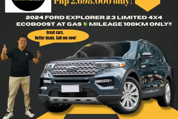 2024 Ford Explorer 2.3 Limited 4x4 Ecoboost AT Gas ☎️ 09279850198  JESSEN” Kakotse “MENDOZA 🚘🚙