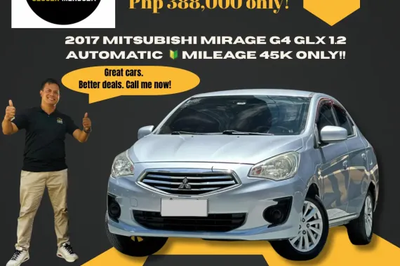 2017 Mitsubishi Mirage G4 GLX 1.2 AT  🔰 CALL NOW!! ☎️ 09279850198 / JESSEN” Kakotse “MENDOZA 🚘🚙