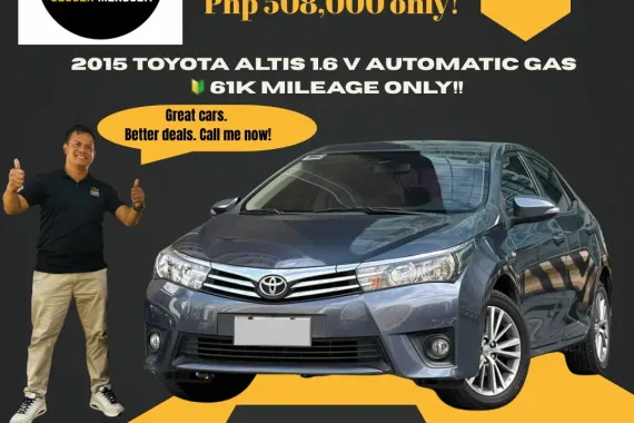 2015 Toyota Altis 1.6 V Automatic Gas ✳️ Cashout: 163k all in dp ☎️ 09279850198 / JESSEN MENDOZA
