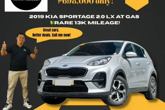 2019 Kia Sportage 2.0 LX AT GAS Rare 13k Mileage! ☎️ 09279850198 / JESSEN” Kakotse “MENDOZA 🚘🚙