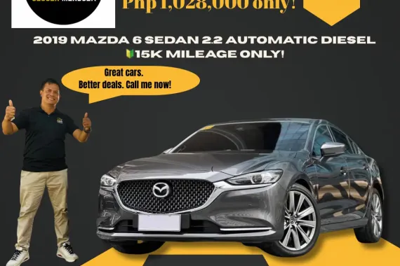 2019 Mazda 6 Sedan 2.2 AT  Diesel 15k mileage only! ☎️ 09279850198 / JESSEN” Kakotse “MENDOZA 🚘🚙