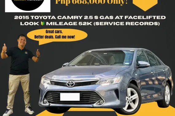  2015 Toyota Camry 2.5 S Gas AT Facelifted look ☎️ 09279850198 / JESSEN” Kakotse “MENDOZA 🚘🚙