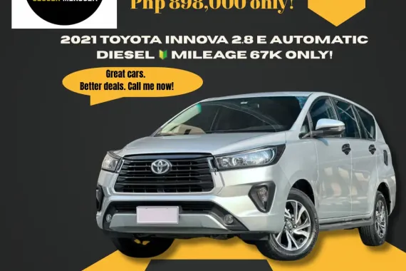 2021 Toyota Innova 2.8 E Automatic Diesel 🔰 CALL NOW!! ☎️ 09279850198 / JESSEN” Kakotse “MENDOZA 🚘