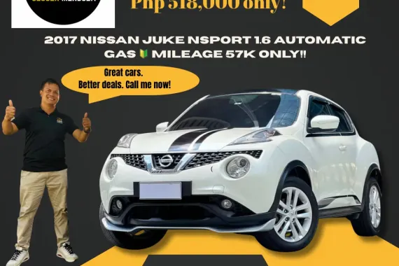 2017 Nissan Juke NSPORT 1.6 AT Gas  🔰CALL NOW!! ☎️ 09279850198 / JESSEN” Kakotse “MENDOZA 🚘🚙