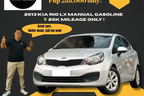 2013 Kia Rio LX Manual Gasoline ✳️6K monthly only ☎️ 09279850198 / JESSEN” Kakotse “MENDOZA 🚘🚙
