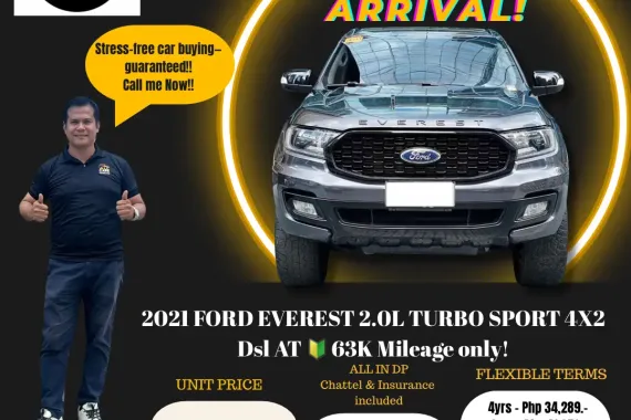 2021 FORD EVEREST 2.0L TURBO SPORT 4X2 DSL AT ☎️ 09279850198 / JESSEN” Kakotse “MENDOZA 