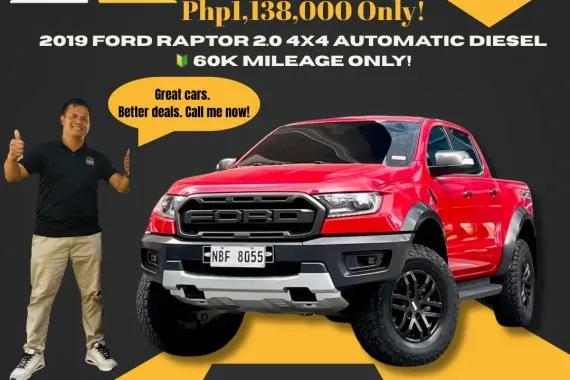 2019 Ford Raptor 2.0 4x4 AT Diesel 🔰CALL NOW!! ☎️ 09279850198 / JESSEN” Kakotse “MENDOZA  🚘