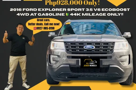 2016 Ford Explorer Sport 3.5 V6 Ecoboost 4WD AT Gas ☎️ 09279850198 / JESSEN” Kakotse “MENDOZA 🚘🚙