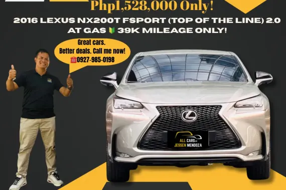 2016 Lexus NX200T FSport  2.0 AT Gas 🔰CALL NOW!! ☎️ 09279850198  JESSEN” Kakotse “MENDOZA  🚘🚙