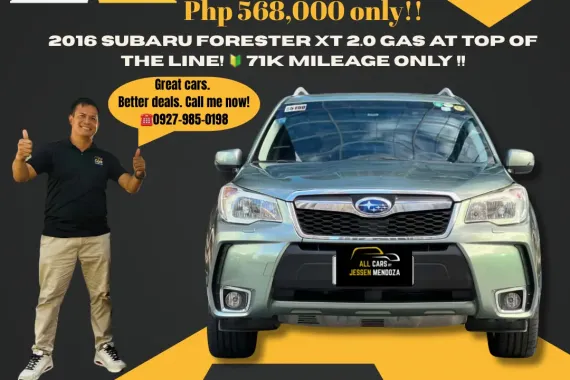 2016 Subaru Forester XT 2.0 Gas At Top of the Line!🚘71K Mileage 📞09279850198 JESSEN MENDOZA 