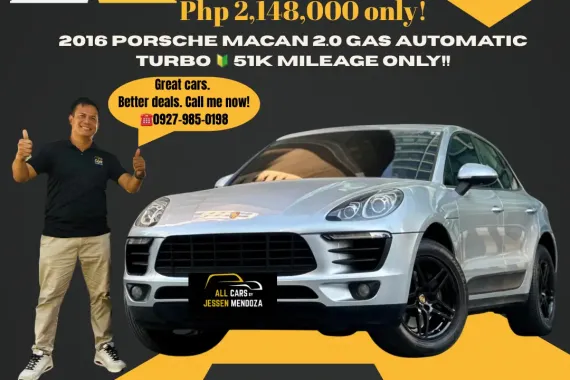 2016 Porsche Macan 2.0 Gas AT Turbo 🔰CALL NOW!! ☎️ 09279850198  JESSEN” Kakotse “MENDOZA  🚘🚙