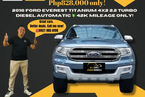 2016 FORD EVEREST TITANIUM 4x2 2.2 Turbo Dsl AT ☎️ 09279850198  JESSEN” Kakotse “MENDOZA  🚘🚙