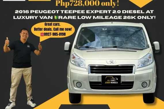 2016 Peugeot Teepee Expert 2.0 Dsl AT Luxury Van ☎️ 09279850198 / JESSEN” Kakotse “MENDOZA 