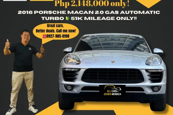 2016 Porsche Macan 2.0 Gas AT Turbo 🔰CALL NOW!! ☎️ 09279850198 / JESSEN” Kakotse “MENDOZA  🚘🚙