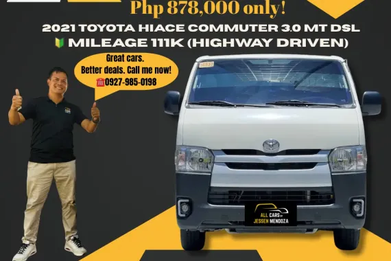2021 Toyota Hiace Commuter 3.0 MT Dsl 🔰CALL NOW!! ☎️ 09279850198 / JESSEN” Kakotse “MENDOZA  🚘🚙
