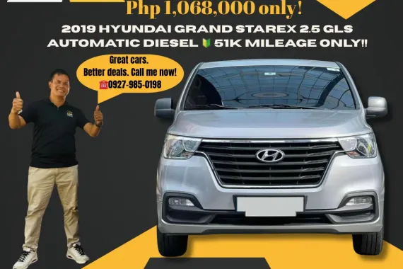 2019 Hyundai Grand Starex 2.5 GLS AT Dsl 🔰CALL NOW!! ☎️ 09279850198 / JESSEN” Kakotse “MENDOZA  