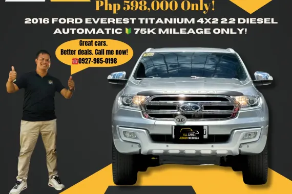 2016 Ford Everest Titanium 4x2 2.2 Dsl AT 🔰CALL NOW!! ☎️ 09279850198 / JESSEN” Kakotse “MENDOZA  🚘