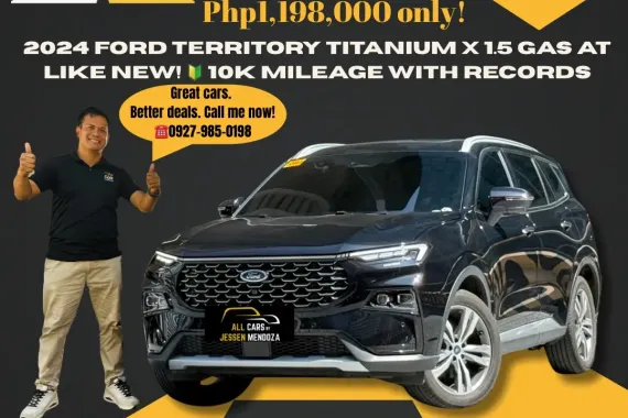 2024 Ford Territory Titanium X 1.5 Gas AT Like New!🚘 10k Mileage ☎️ 09279850198 / JESSEN MENDOZA