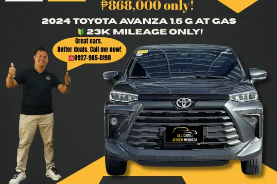 2024 Toyota Avanza 1.5 G AT GAS 🔰CALL NOW!! ☎️ 09279850198 / JESSEN” Kakotse “MENDOZA  🚘🚙